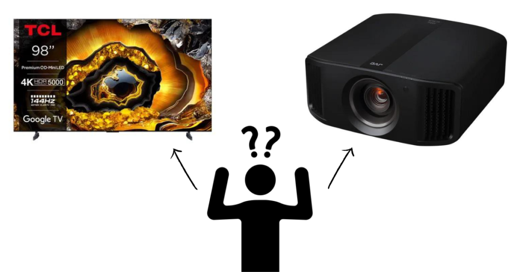 Télé ou vidéoprojecteur, que choisir en 2024 ?