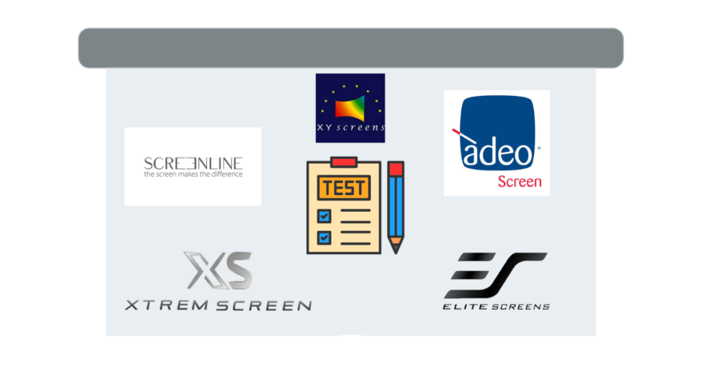 Test comparatif – Toiles de vidéoprojection