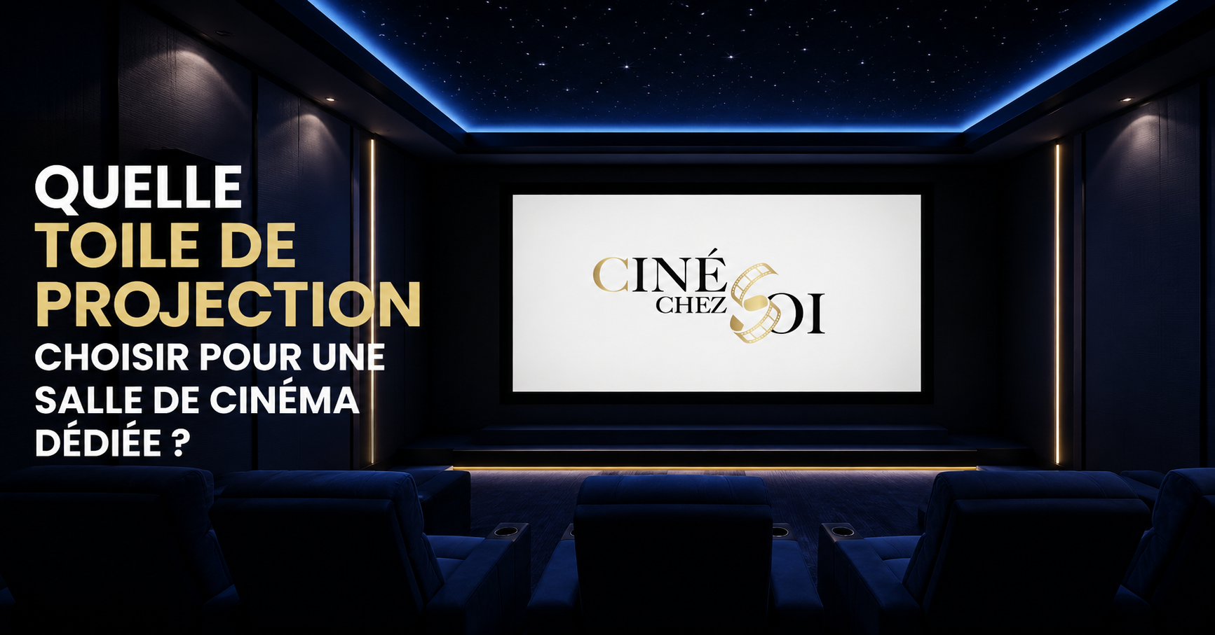 Quelle toile de projection choisir pour une salle de cinéma dédiée ?